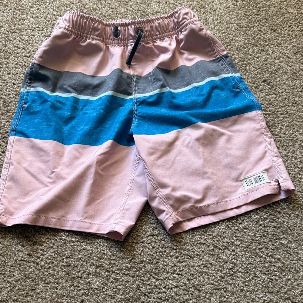 Stylish Pink and Blue Striped Boy’s swimsuit